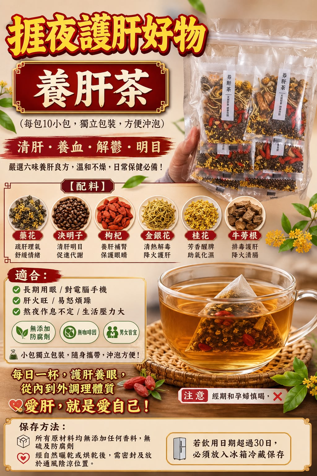 養肝茶 (1包)