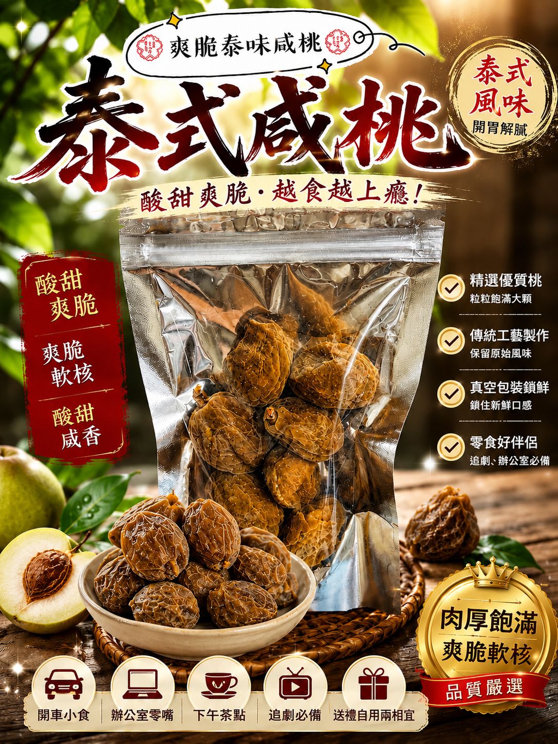 泰式鹹桃 (半磅)