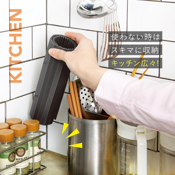 日本製 AWAT 可捲式多用途砧板（黑色）