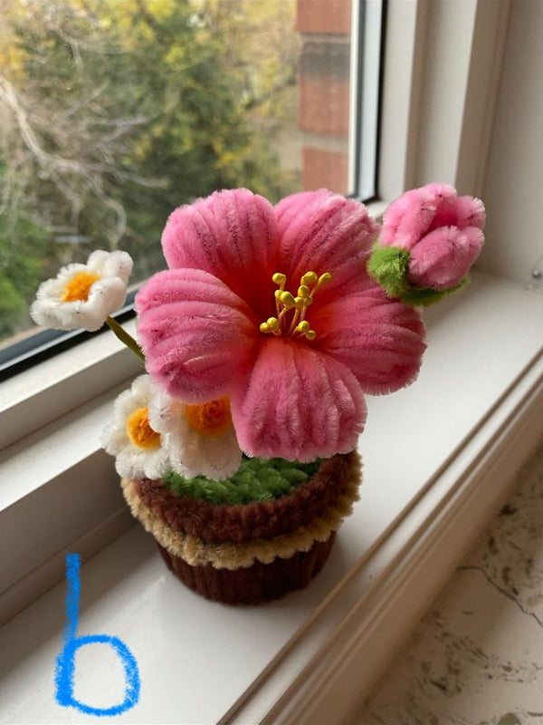 扭扭棒手作花藝盆栽｜七款任選・揀盆你鍾意嘅花