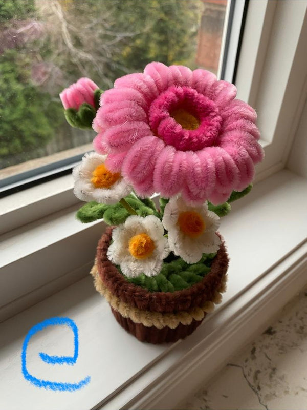 扭扭棒手作花藝盆栽｜七款任選・揀盆你鍾意嘅花