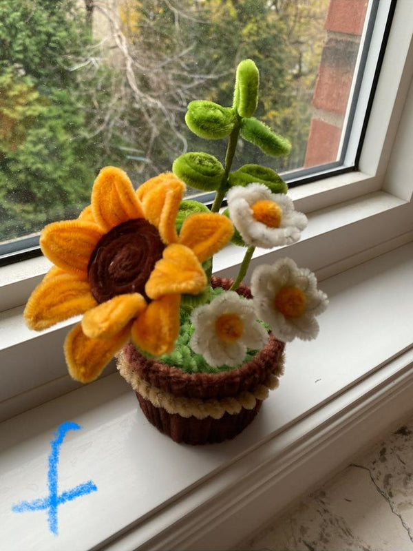 扭扭棒手作花藝盆栽｜七款任選・揀盆你鍾意嘅花