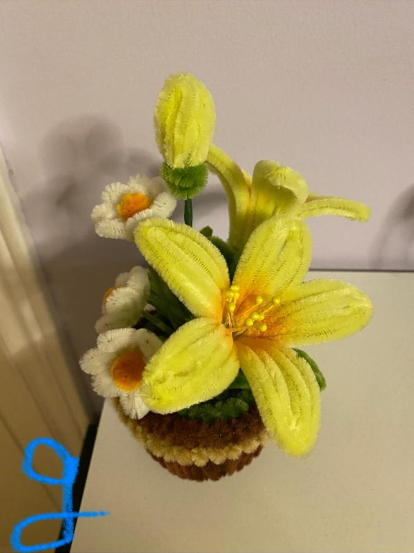 扭扭棒手作花藝盆栽｜七款任選・揀盆你鍾意嘅花
